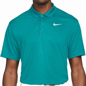 Nike Dri-FIT Victory Solid Polo Shirt - Bright Spruce/White Weekend Smart