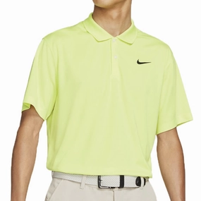 Non Irritating Tags Customizable Nike Dri-Fit Victory Solid Polo Shirt - Lime