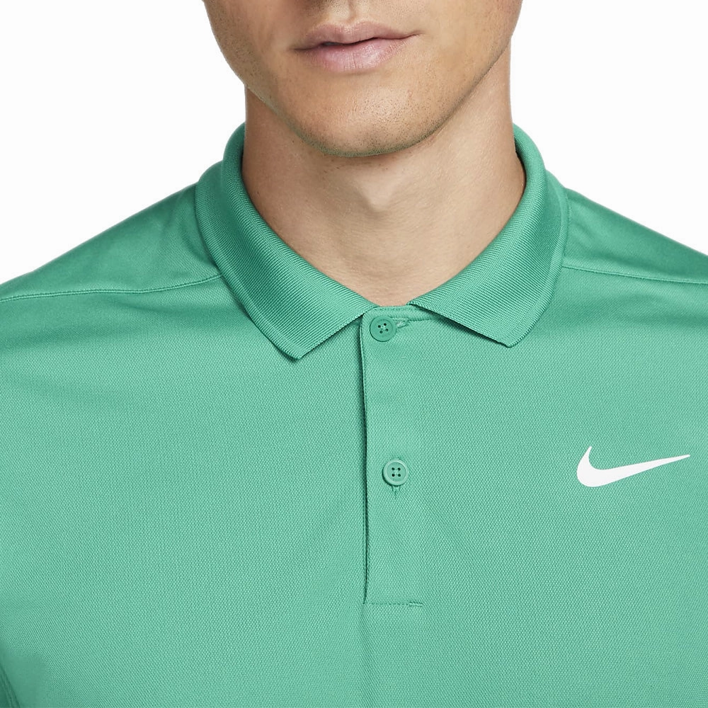 Nike Dri-FIT Victory Solid Polo Shirt - Neptune Green/White Minimalistic Wear Active Comfort Style