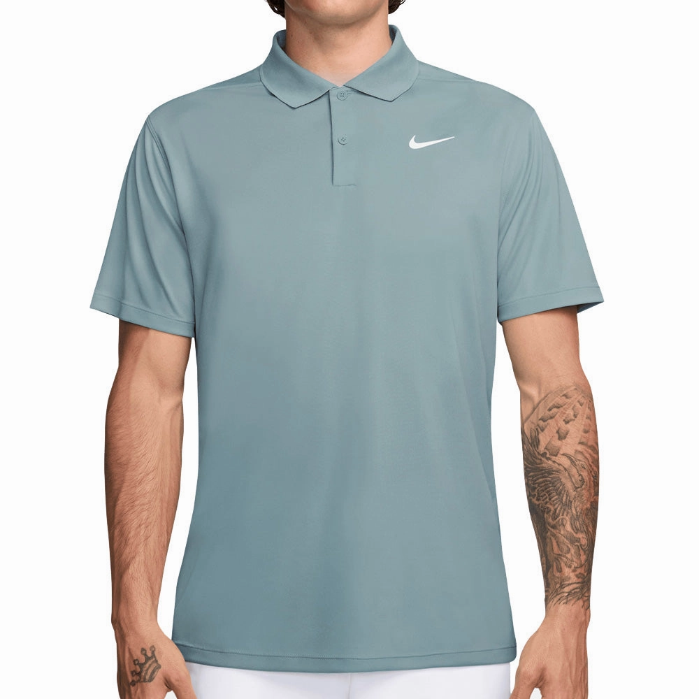 Nike Dri-FIT Victory Solid Polo Shirt - Ocean Cube/White Bohemian Ultra Soft Blended Textile