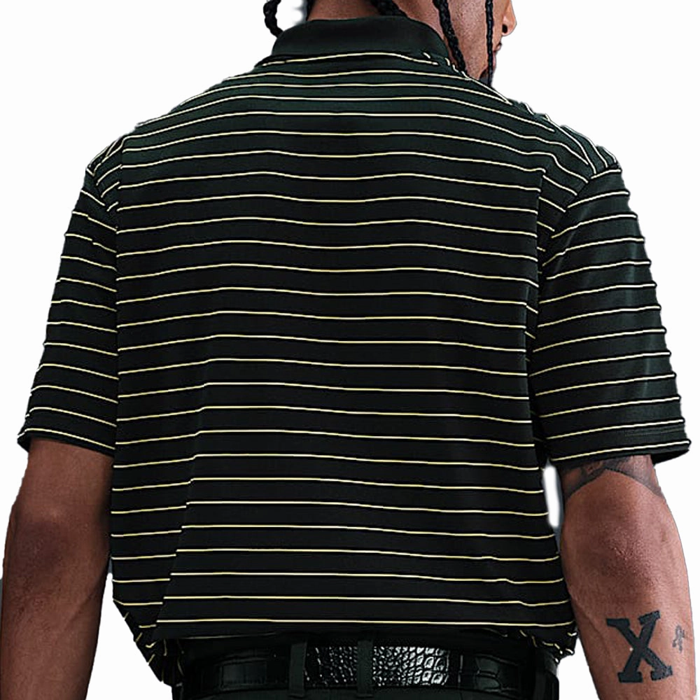 Cold Wash Optimized Vibrant Prints Nike Dri-Fit Victory Stripe Polo Shirt - Night Forrest/Olive Flak