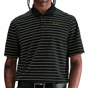 Nike Dri-Fit Victory Stripe Polo Shirt - Night Forrest/Olive Flak comfortable option Non Restrictive Cut