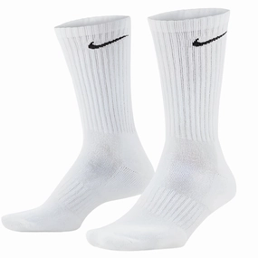 Nike Everday Cushion Crew Socks (3 Pack) - White/Black pointed heel sandals rhinestones-like
