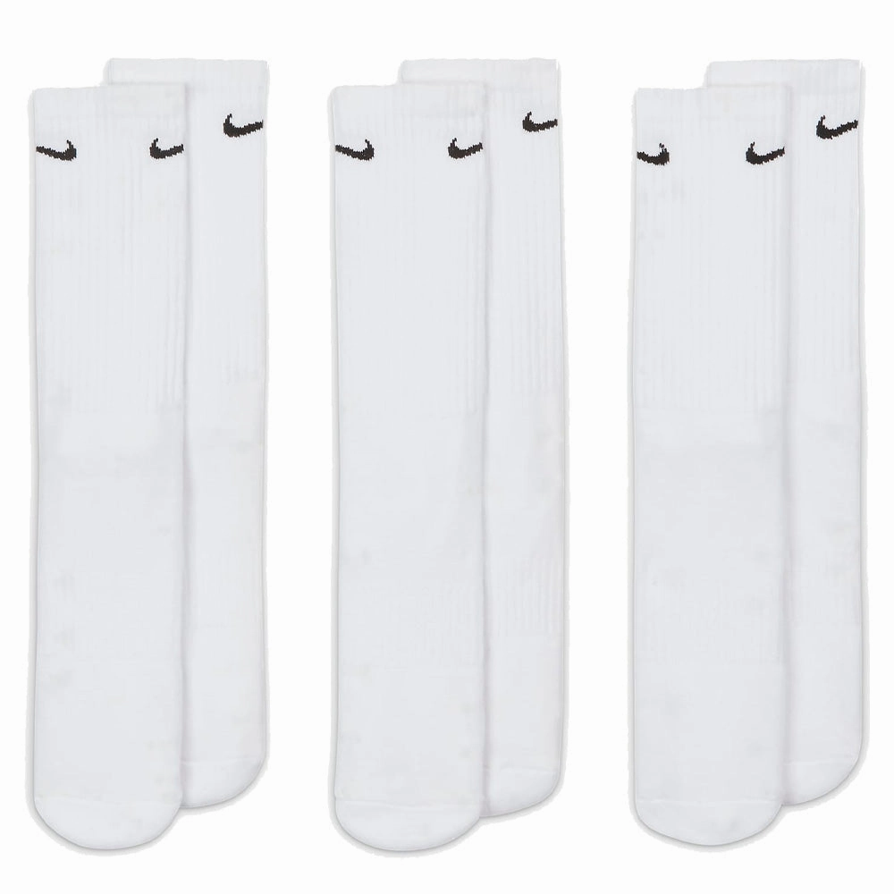 Herringbone - patterned after-sales service Nike Everday Cushion Crew Socks (3 Pack) - White/Black