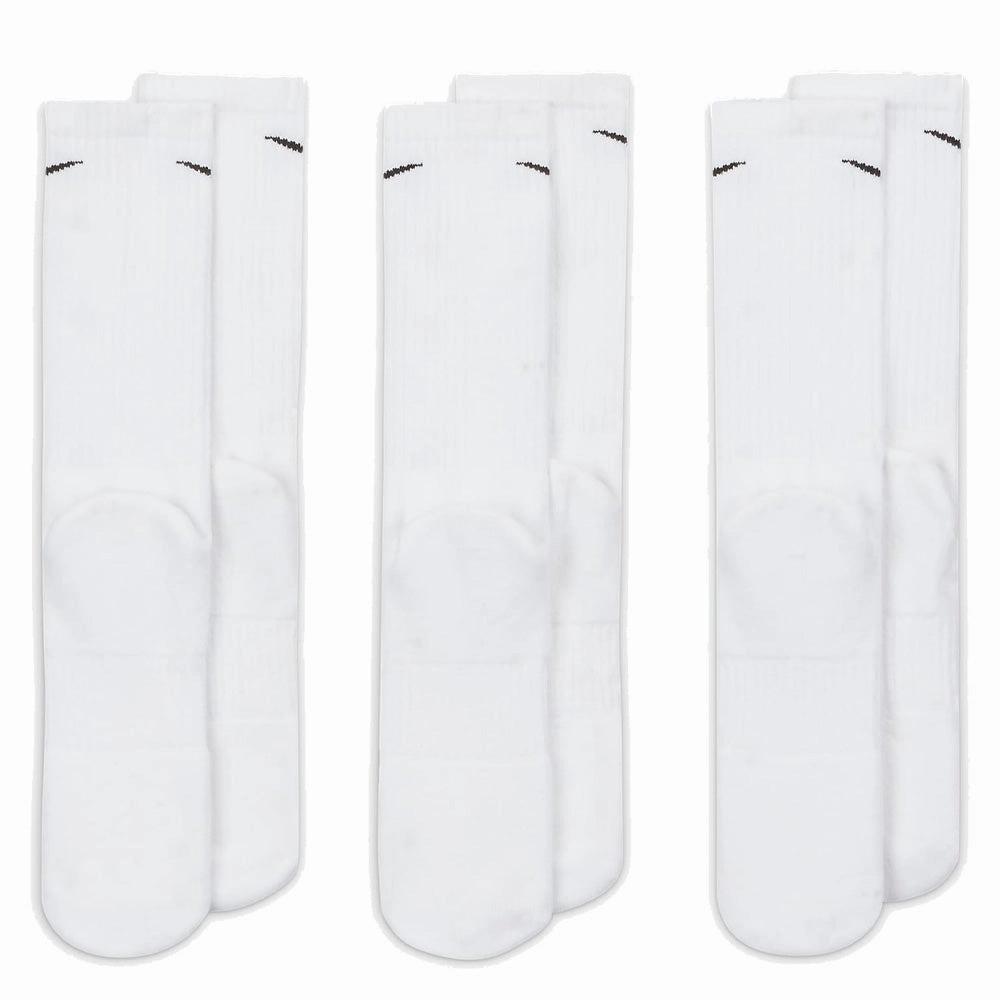 negotiation Nike Everday Cushion Crew Socks (3 Pack) - White/Black