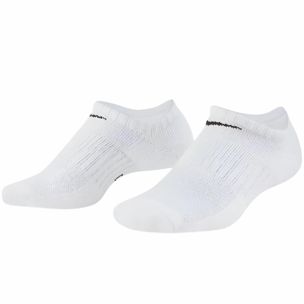 Nike Everyday Cushioned No-Show Socks (3 Pairs) - White/Black Shambhala