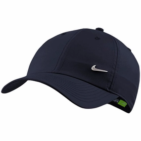 Compact Style Nike Heritage 86 Cap  - Obsidian/Metallic Silver