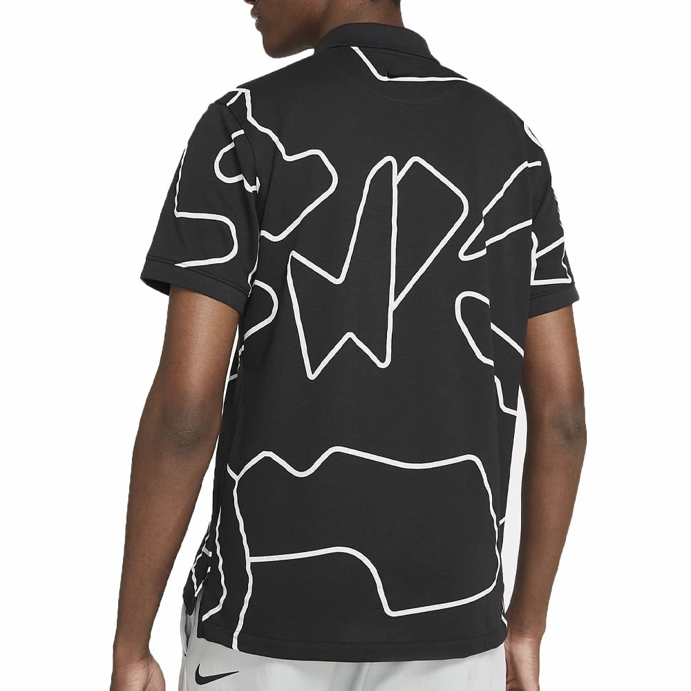ReinforcedNeckline Loose Fit Nike NRG Masters Polo - Black