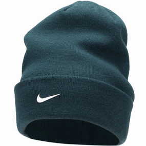 Nike Peak Beanie Metal Swoosh - Deep Jungle Extra Warm Mood Wear