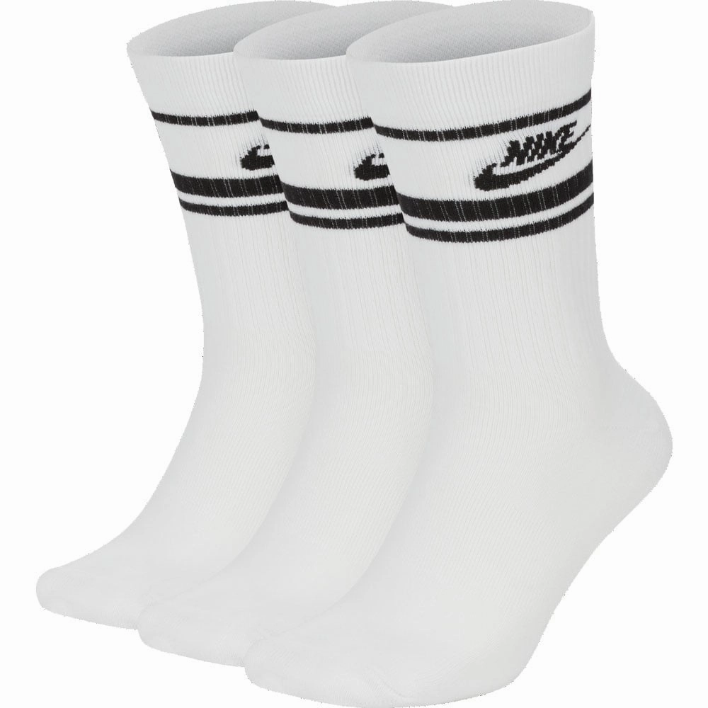 quality intelligence intelligence Peplum Nike Sportswear Essential Crew Socks (3 Pairs) - White/Black