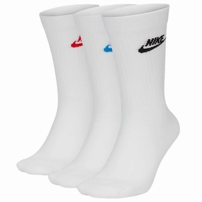Trench Palazzos Nike Sportswear Everyday Essential Crew Socks (3 Pairs) - Blue/Black/Red