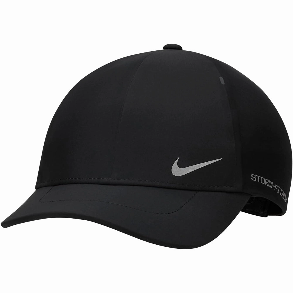Nike Storm-FIT ADV Club Waterproof Cap - Black/Reflective Silver Sun blocker