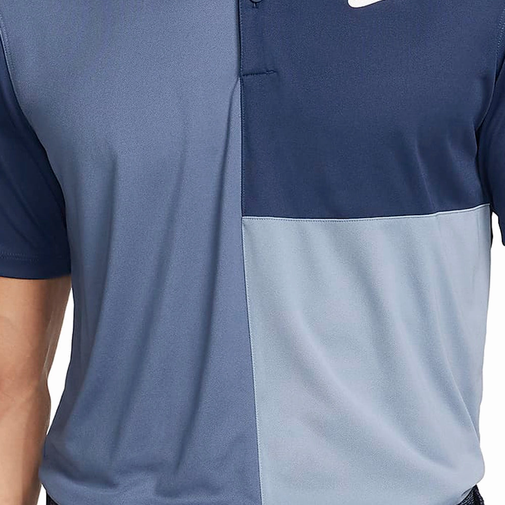 Nike Victory  Dri-FIT Polo Shirts - Midnight Navy/Ashen Slate/White Flexible Shoulder Seams