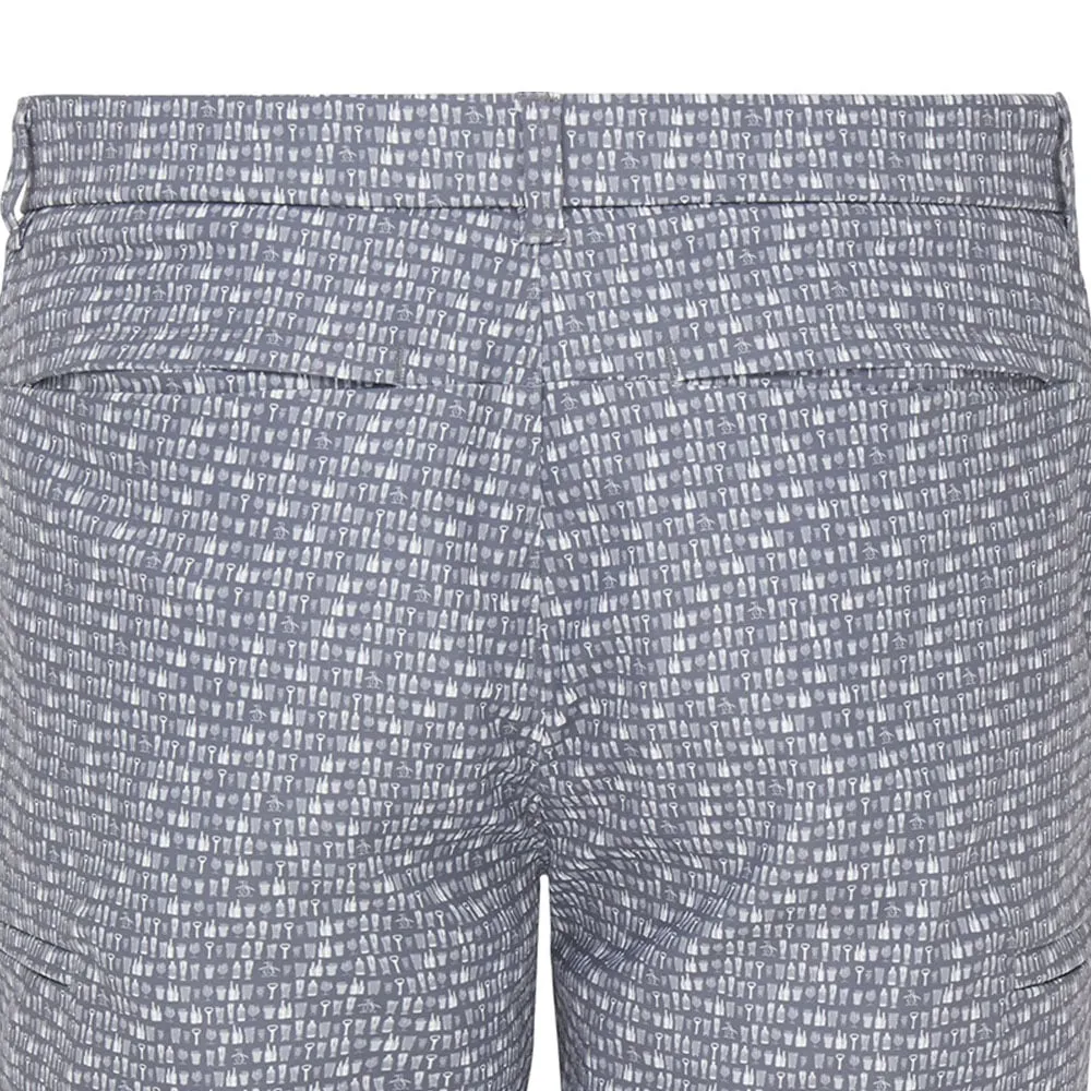 Fastening Closure Original Penguin Novelty Printed Cargo Shorts - Quiet Shade