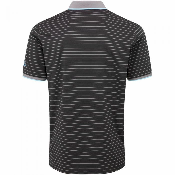 Oscar Jacobson Drayton Polo Shirt - Black/Charcoal Seasonal Fashion