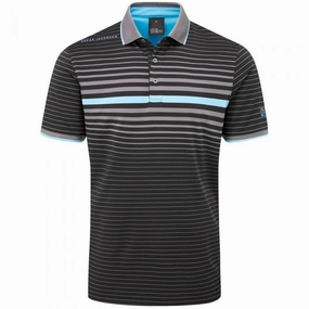 Stylish Look Eco Friendly Production Oscar Jacobson Drayton Polo Shirt - Black/Charcoal