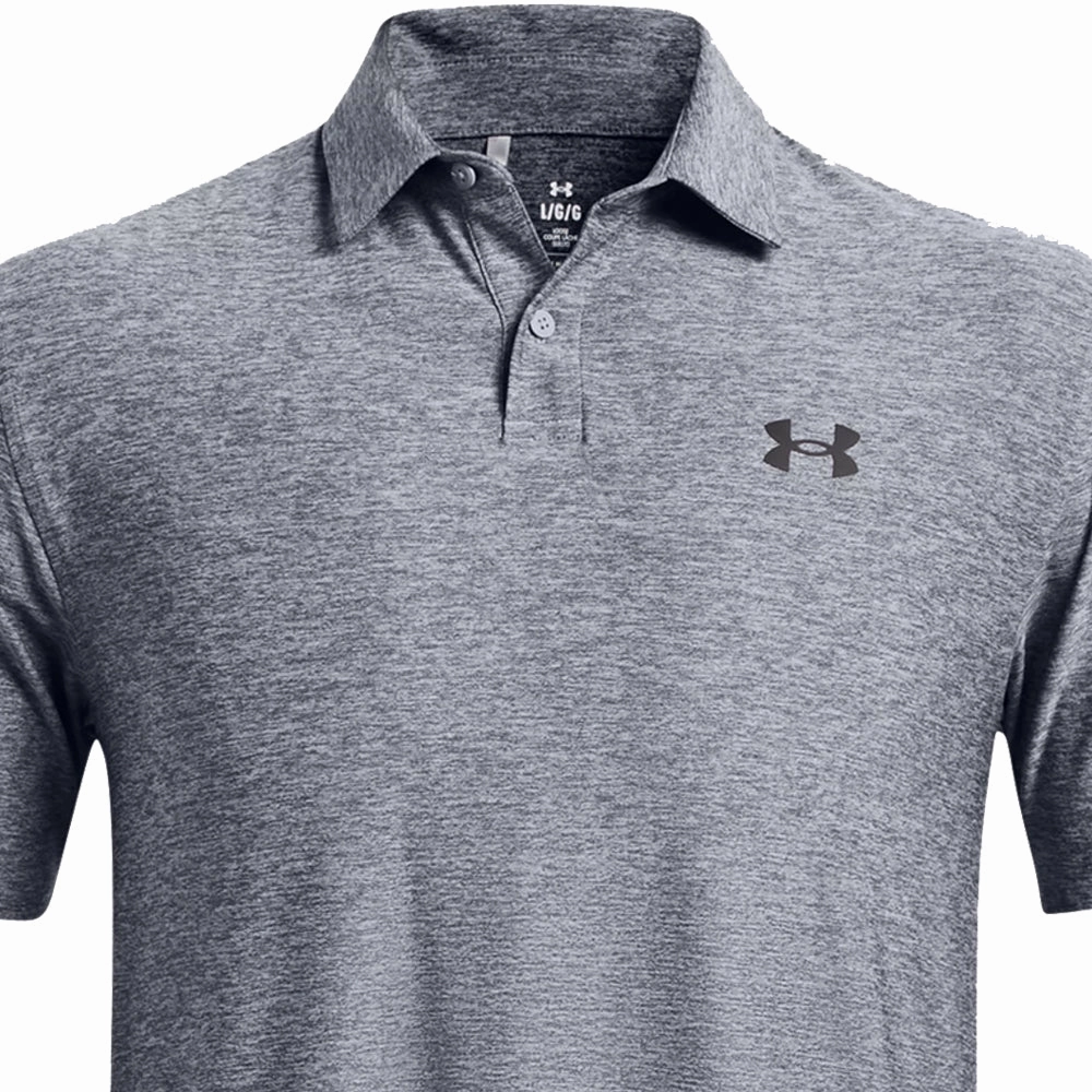 Eye-Catching Sleek Layer Under Armour T2G Polo Shirt - Steel/Black