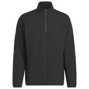 adidas Ultimate365 Arctic 1/4 Zip Jacket - Black Insulated Design elastic waistband