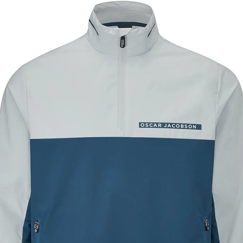 Oscar Jacobson Phoenix Jacket - Teal/Lunar Grey wrinkle free finish Quick Access Closures