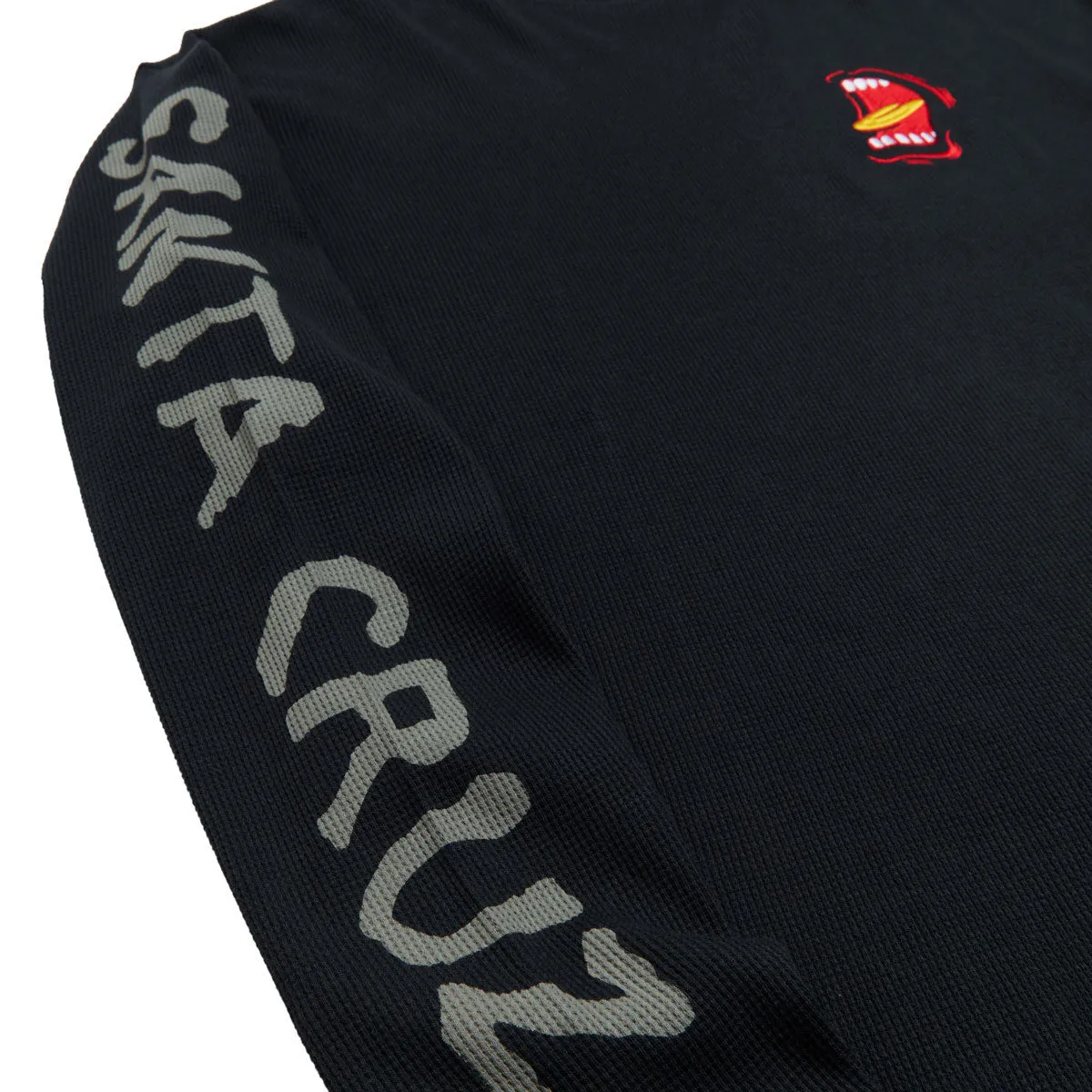 Layered Design Odor Control Technology Santa Cruz Screaming Long Sleeve Thermal Shirt - Black