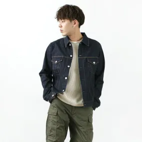 FOB FACTORY / F2309 stretch selvage denim jacket Breathable Outer Shell Utility Inspired Look