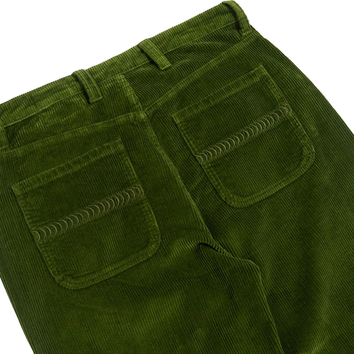 Essential Wear Stretchy Waist Spitfire Bighead Fill Corduroy Pants - Olive