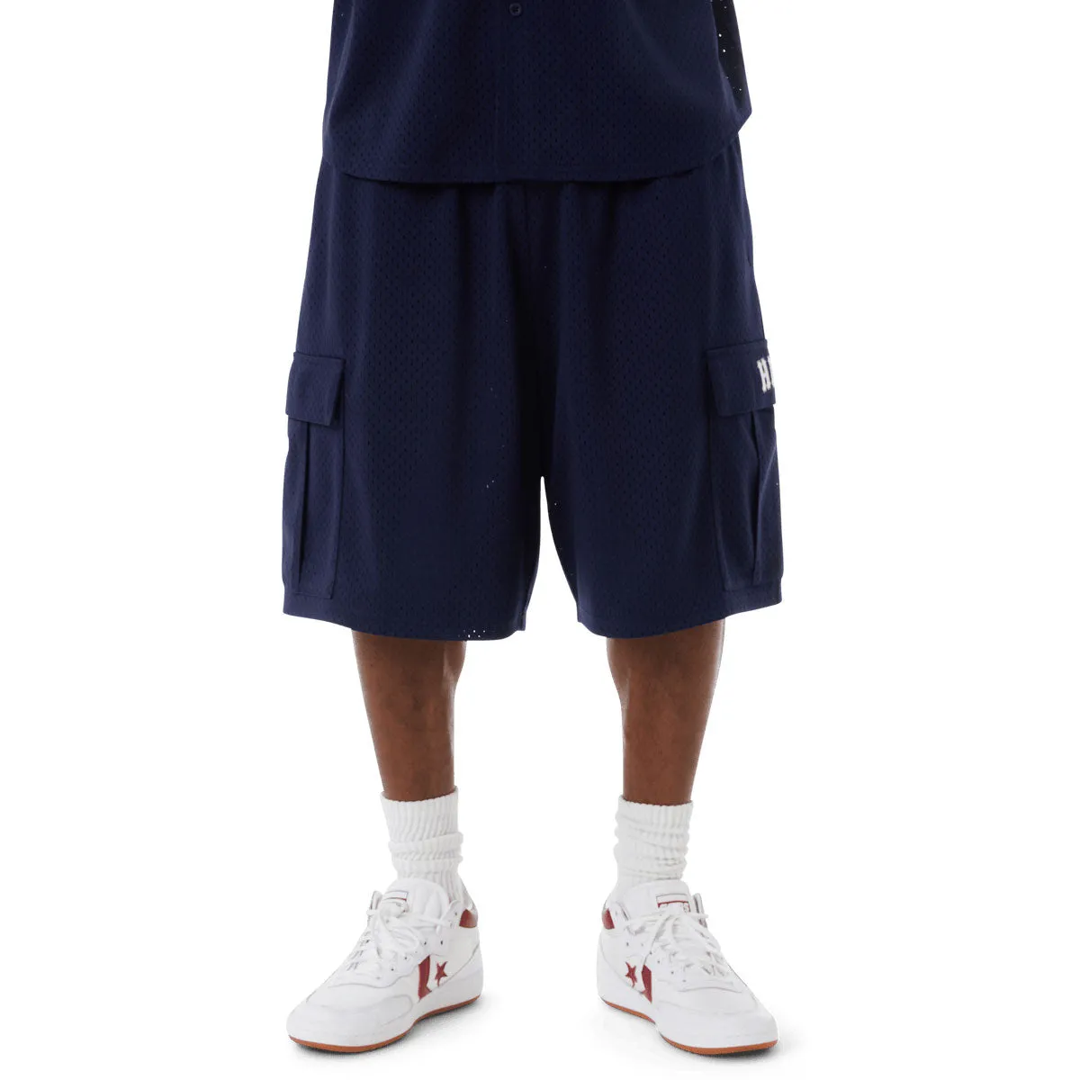 HUF Arch Mesh Cargo Shorts - Navy Travel Light