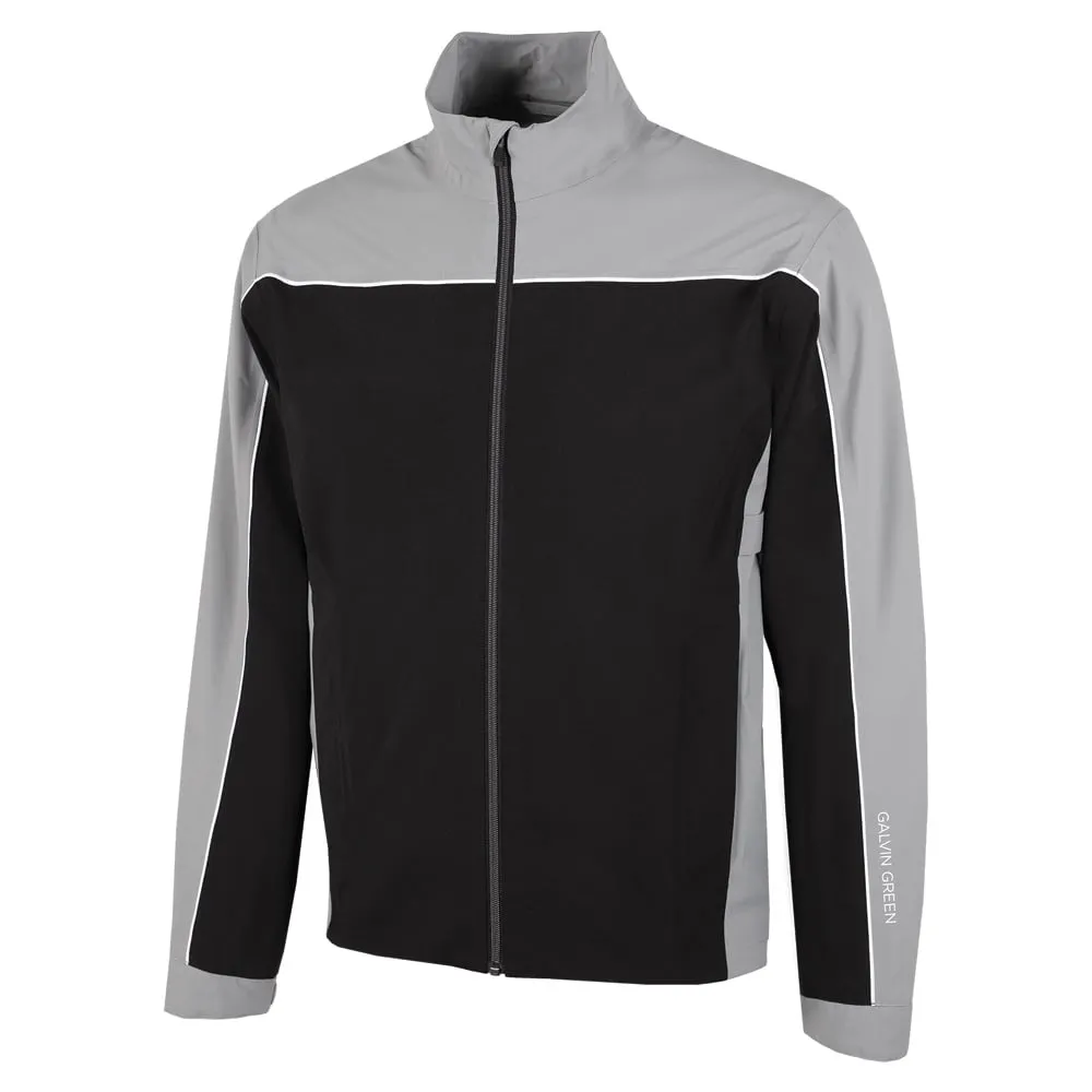 SnapFastenings Breezy Layer Option Galvin Green Ace Gore-Tex Waterproof Jacket - Black/Sharskin/White
