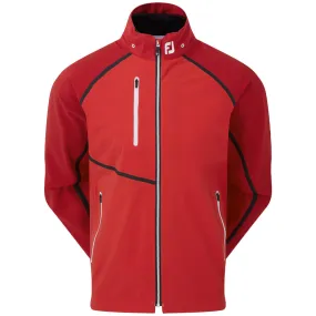 Contoured Back Panel Cuffs Adjust FootJoy FJ HydroTour Waterproof Jacket - Red Tonal