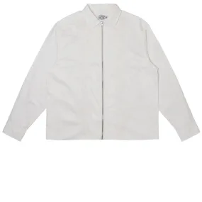 Stretch Fit Technology Trendsetting Design Hoddle Thorn Zip Up Long Sleeve Shirt - White