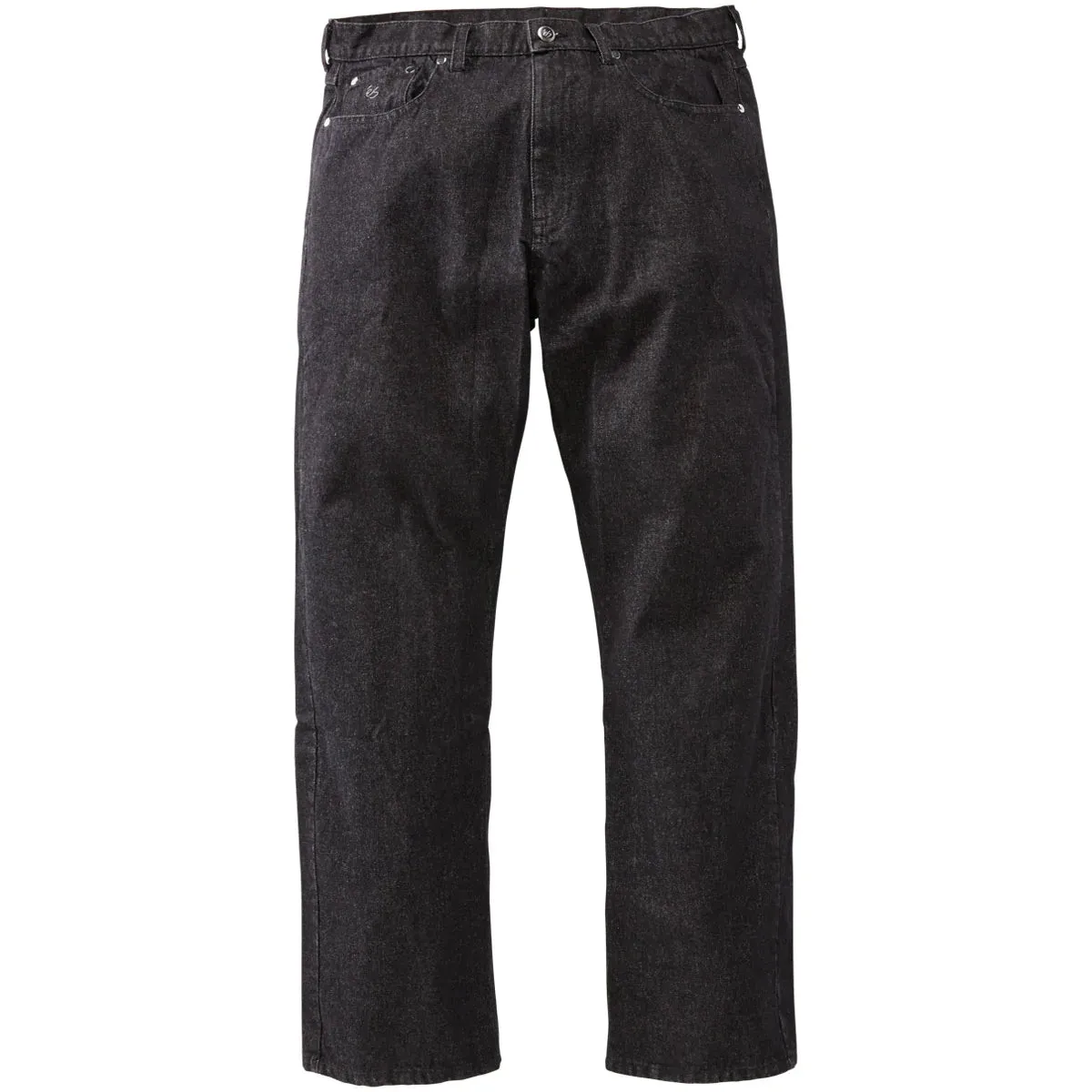 eS Baggy Denim Jeans - Black Wash Vintage Wash Flattering Design