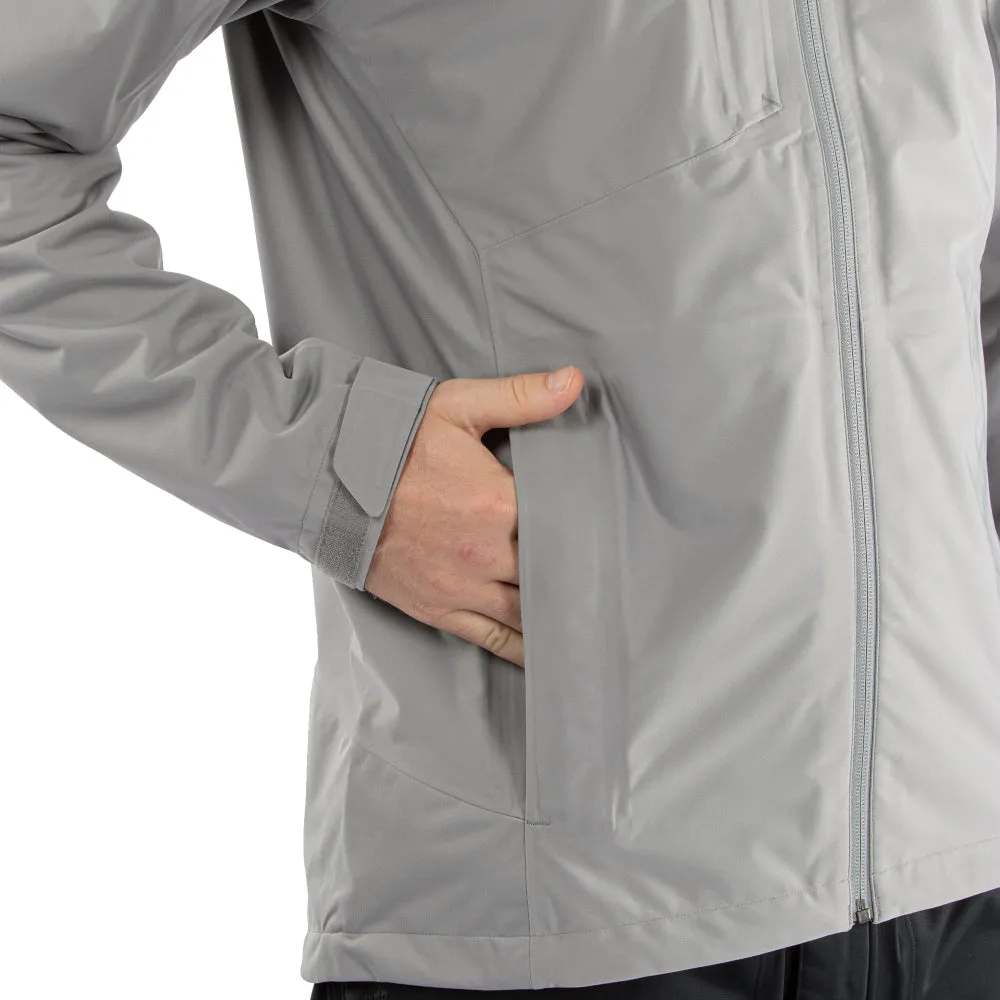 Effortless Travel Wear Outdoor Activity Galvin Green Amos Waterproof Hooded Jacket - Sharkskin