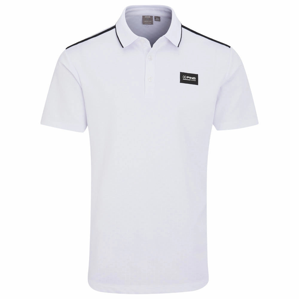 LayeringFriendly Plus size confidence Ping Corby Polo Shirt - White