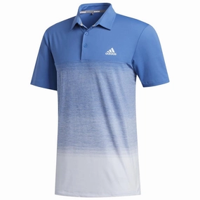 adidas Ultimate365 1.1 Print Polo Shirt - Trace Royal/Sky Tint GentleWashResistance Fuzz Free Surface