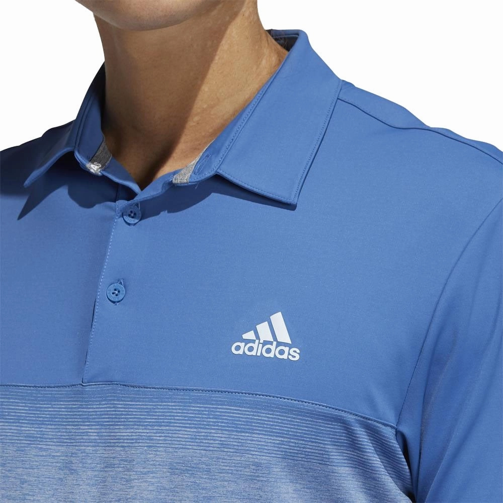 adidas Ultimate365 1.1 Print Polo Shirt - Trace Royal/Sky Tint Fashion-Forward Matte Look