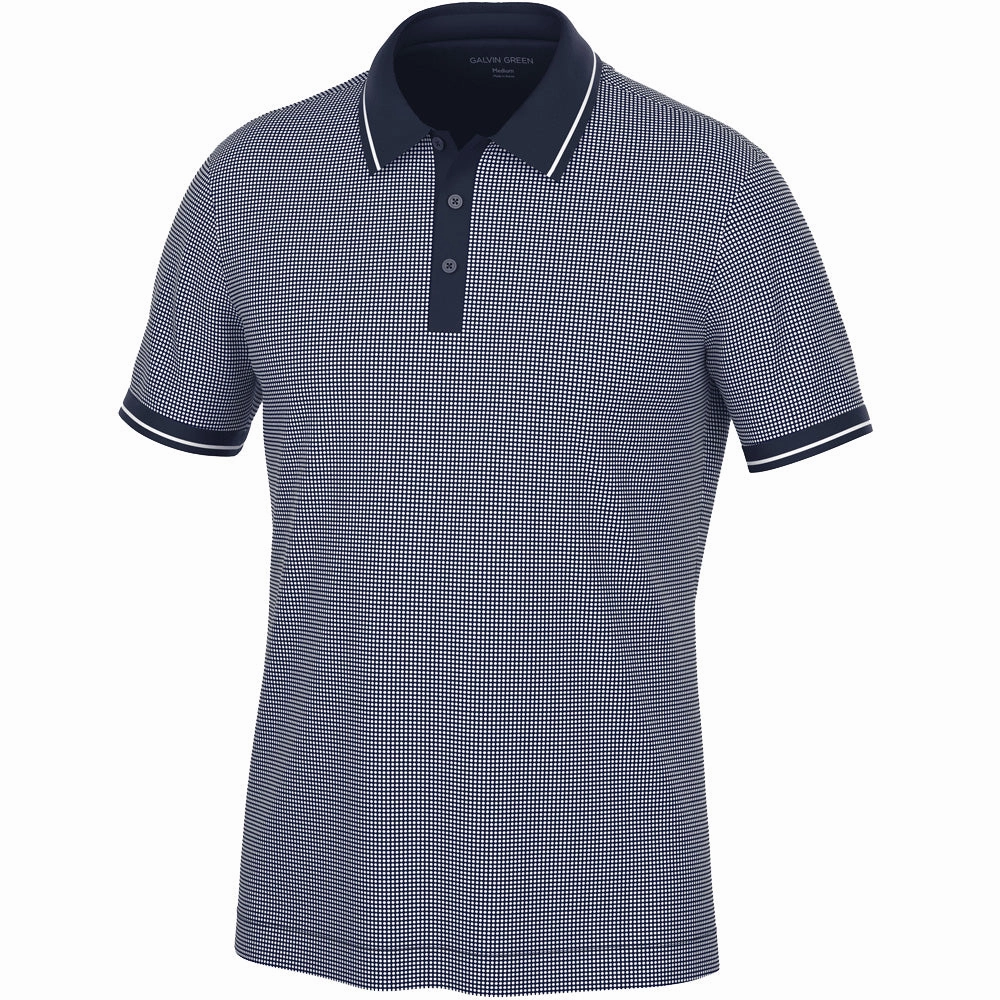 waterproof Galvin Green Miller Polo Shirt - Navy/White