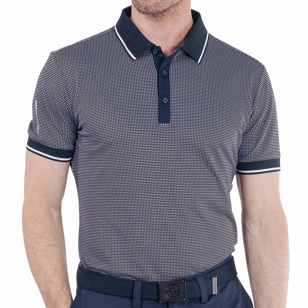 Elegant Detail Outdoor Leisure Look Galvin Green Miller Polo Shirt - Navy/White