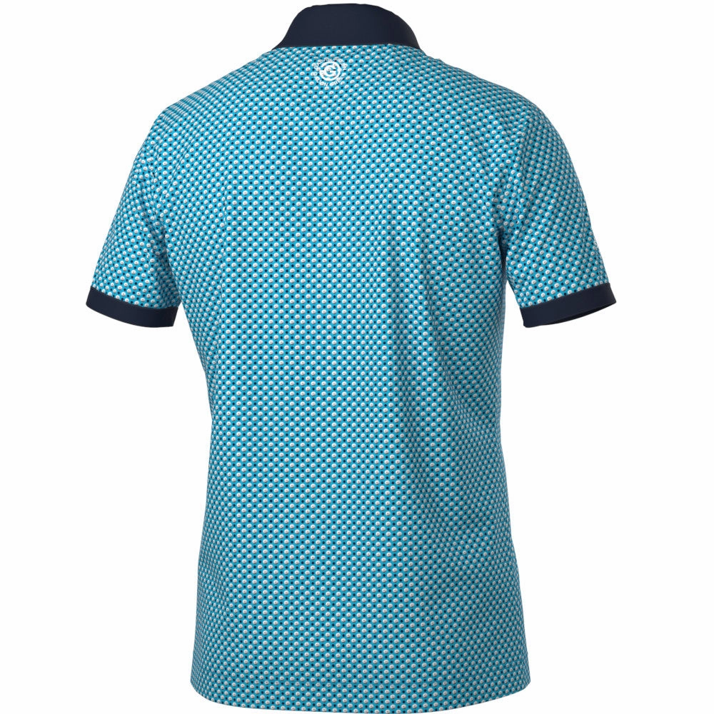 Versatile Option crew neck Galvin Green Mate Polo Shirt - Aqua/Navy