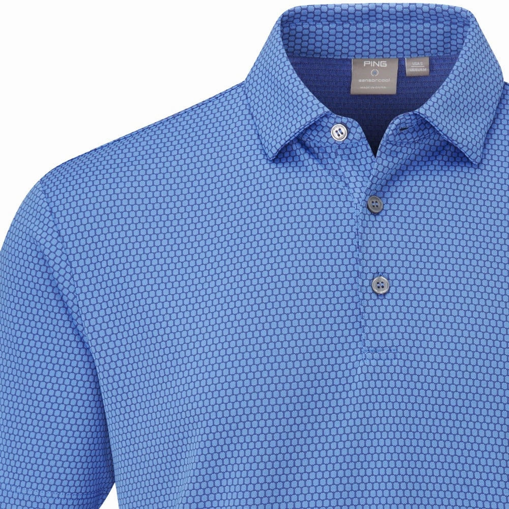 Everyday Look Wear Ping Halcyon Polo Shirt - French Blue Multi