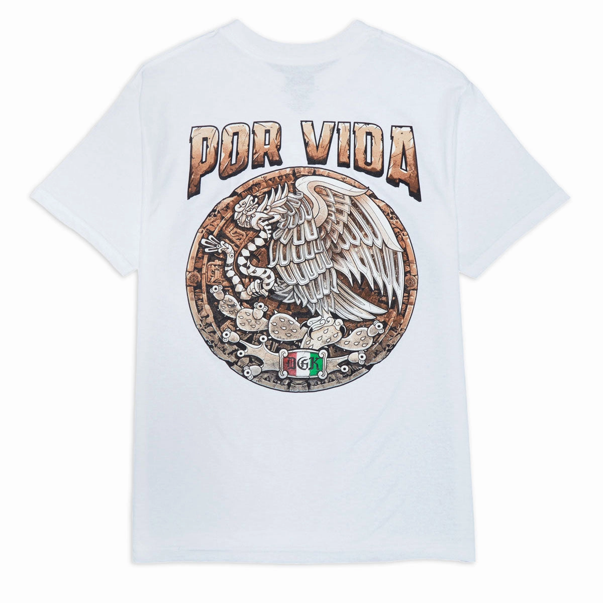 Slim Fit Design Fresh Style DGK Empire T-Shirt - White