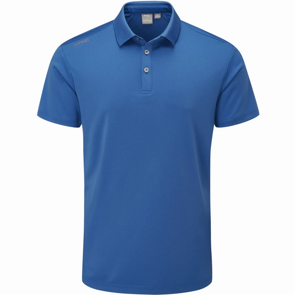 Ping Lindum Polo Shirt - Snorkel Blue AntiStaticLining ThermoregulatingFabric