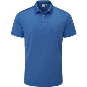 Ping Lindum Polo Shirt - Snorkel Blue AntiStaticLining ThermoregulatingFabric