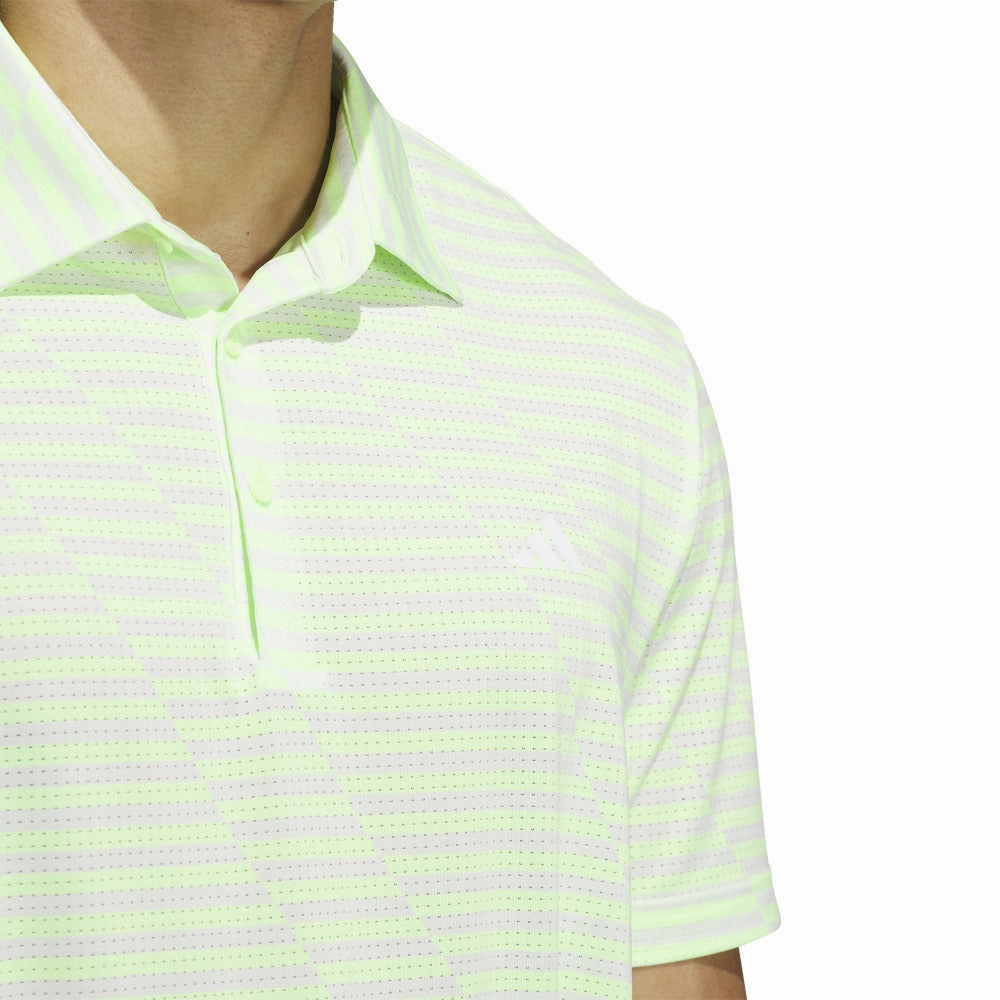 Comfortable Design adidas Mesh Print Polo Shirt - Green Spark/Crystal Jade