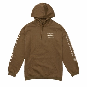 Unisex Silhouette Customizable Salty Crew Bruce Fleece Hoodie - Teak