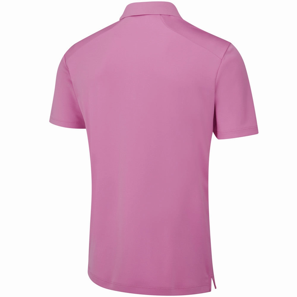 Ping Lindum Polo Shirt - Pink Flexible Cuff Design Durable Color Retention