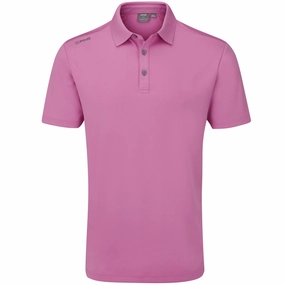 Ping Lindum Polo Shirt - Pink Fade Resistant Dye
