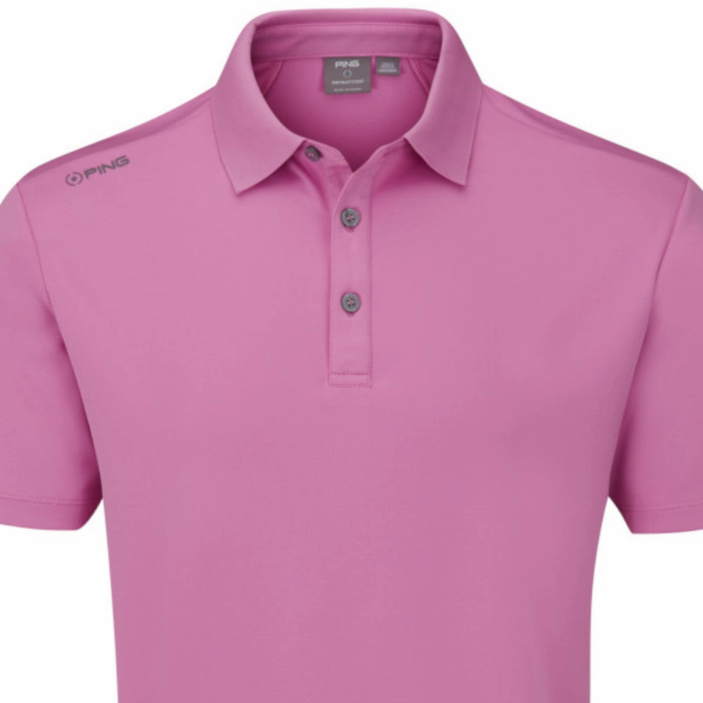 Ping Lindum Polo Shirt - Pink Retro nostalgia Beach Wear