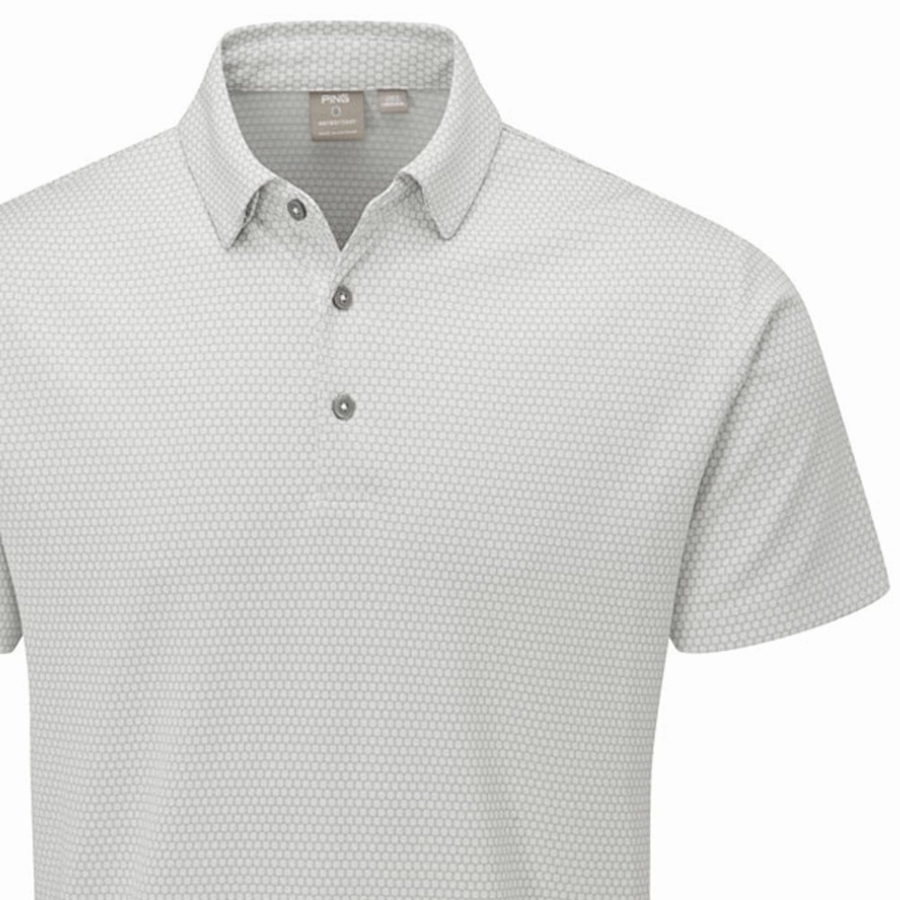Ping Halcyon Polo Shirt - Silver Multi winter warmth