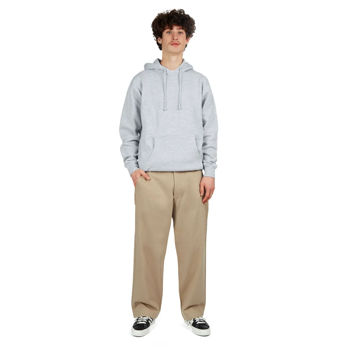 Casual Design Sporty Fit Design CCS Wide Leg Chino Pants - Khaki