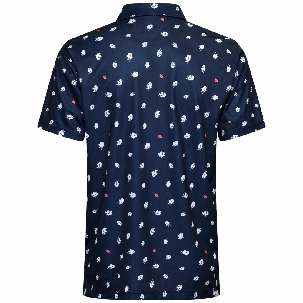 Camping attire Puma Pure 2.0 Birdies Polo Shirt - Deep Navy/White Glow